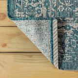 Hart Bohemian Textured Weave Floral Indoor/outdoor Square Rug