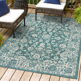 Hart Bohemian Textured Weave Floral Indoor/outdoor Area Rug