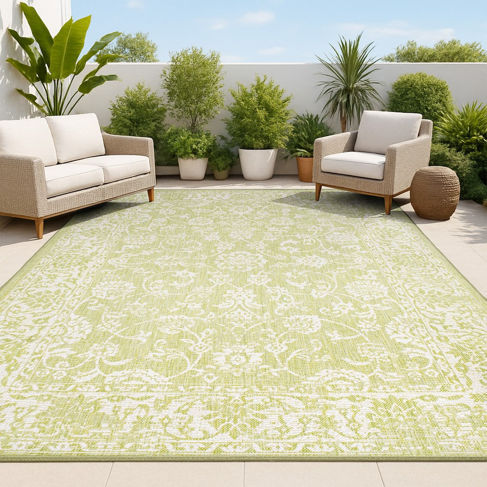 Hart Bohemian Textured Weave Floral Indoor/outdoor Area Rug