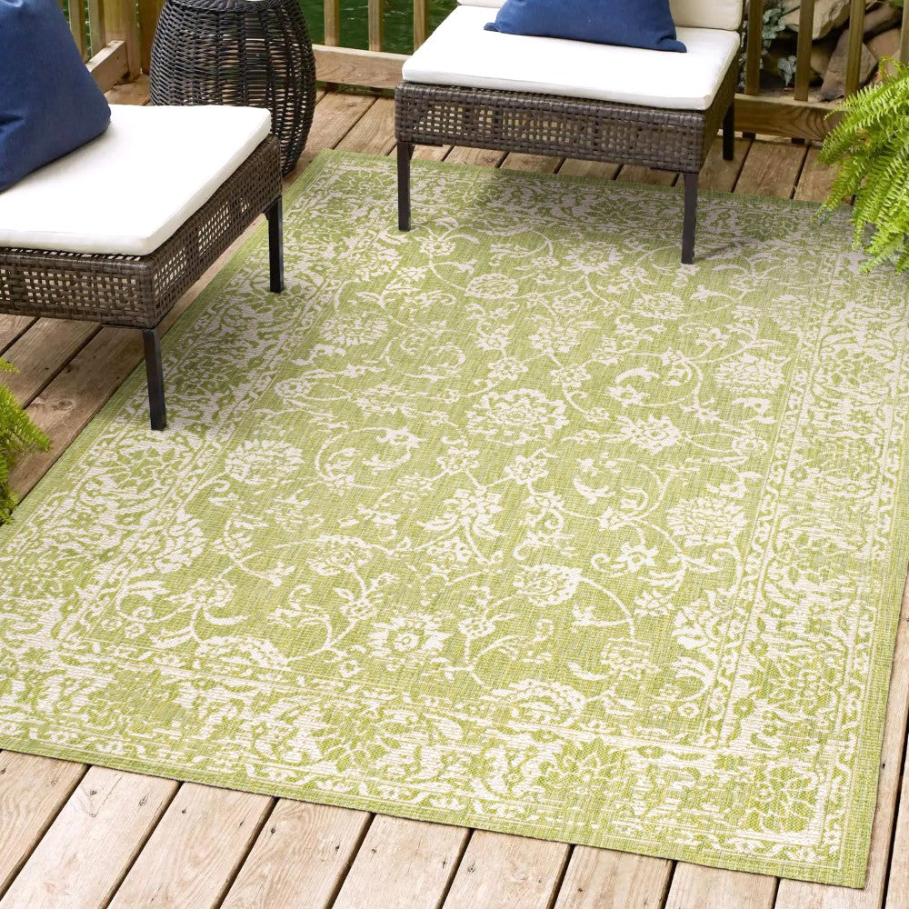 Hart Bohemian Textured Weave Floral Indoor/outdoor Area Rug