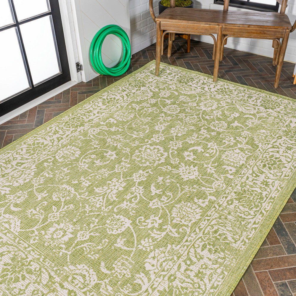 Hart Bohemian Textured Weave Floral Indoor/outdoor Area Rug