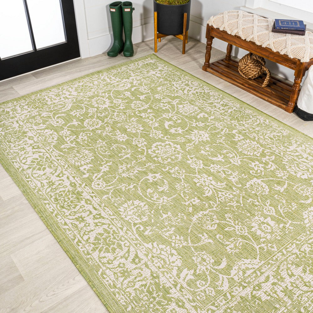 Hart Bohemian Textured Weave Floral Indoor/outdoor Area Rug