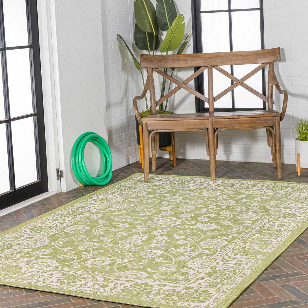 Hart Bohemian Textured Weave Floral Indoor/outdoor Area Rug