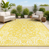 Hart Bohemian Textured Weave Floral Indoor/outdoor Area Rug