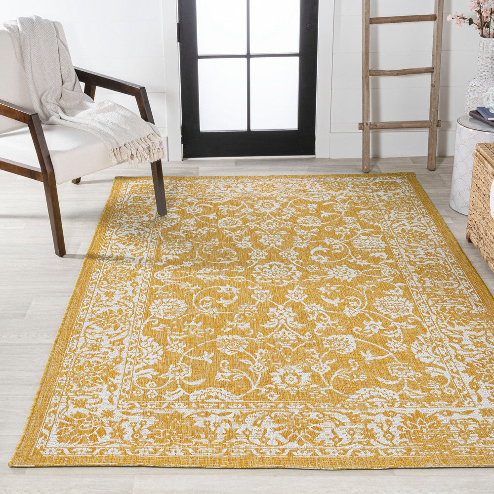 Hart Bohemian Textured Weave Floral Indoor/outdoor Area Rug