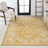 Hart Bohemian Textured Weave Floral Indoor/outdoor Area Rug