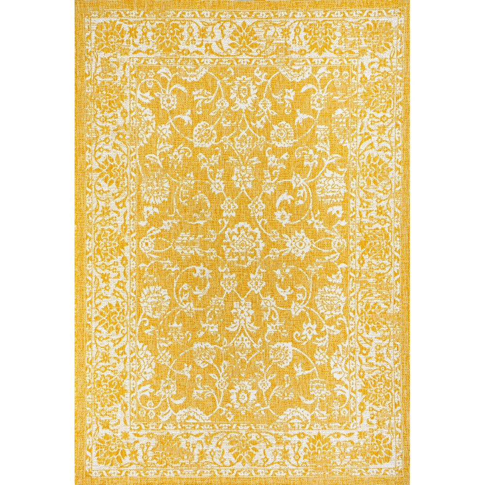 Hart Bohemian Textured Weave Floral Indoor/outdoor Area Rug