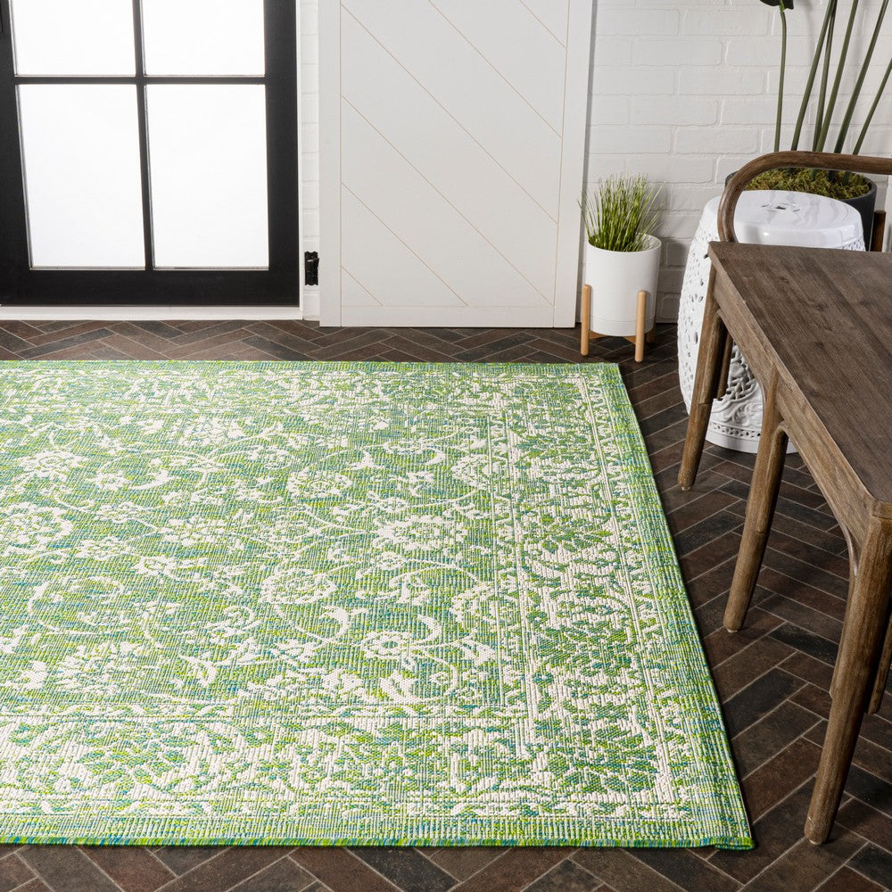 Hart Bohemian Textured Weave Floral Indoor/outdoor Area Rug