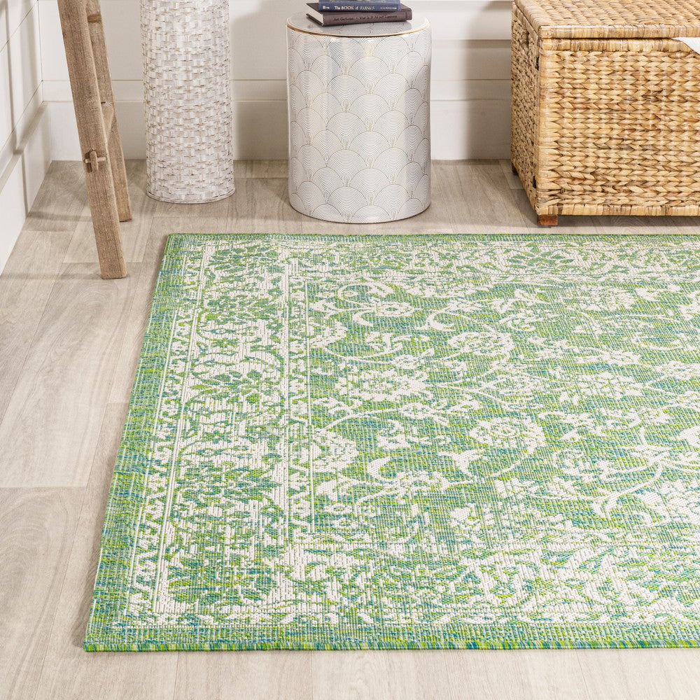 Hart Bohemian Textured Weave Floral Indoor/outdoor Area Rug
