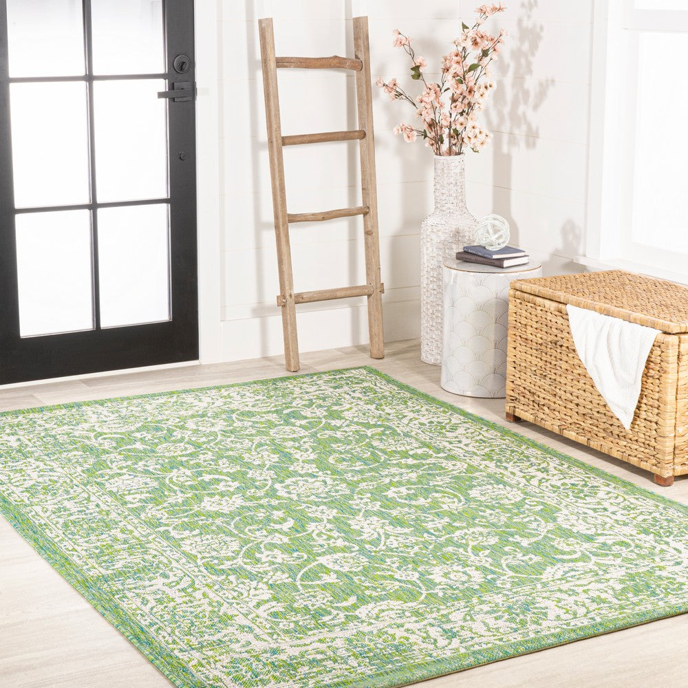 Hart Bohemian Textured Weave Floral Indoor/outdoor Area Rug