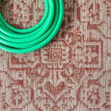 Luke Medallion Textured Weave Indoor/outdoor Runner Rug