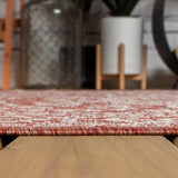 Luke Medallion Textured Weave Indoor/outdoor Runner Rug