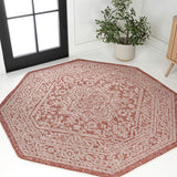 Luke Medallion Textured Weave Indoor/outdoor Octagon Rug