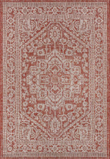Luke Medallion Textured Weave Indoor/outdoor Area Rug
