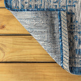Luke Medallion Textured Weave Indoor/outdoor Runner Rug