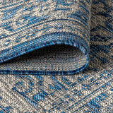 Luke Medallion Textured Weave Indoor/outdoor Area Rug