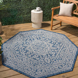 Luke Medallion Textured Weave Indoor/outdoor Octagon Rug