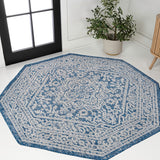 Luke Medallion Textured Weave Indoor/outdoor Octagon Rug