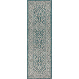 Luke Medallion Textured Weave Indoor/outdoor Runner Rug