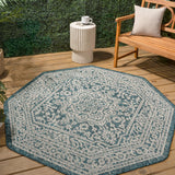 Luke Medallion Textured Weave Indoor/outdoor Octagon Rug