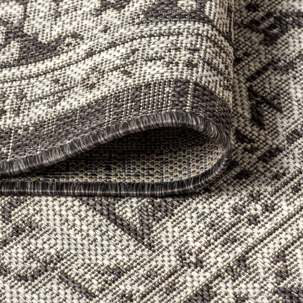 Luke Medallion Textured Weave Indoor/outdoor Runner Rug