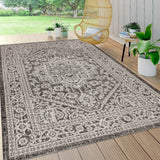 Luke Medallion Textured Weave Indoor/outdoor Area Rug