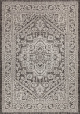 Luke Medallion Textured Weave Indoor/outdoor Area Rug
