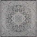 Luke Medallion Textured Weave Indoor/outdoor Square Rug