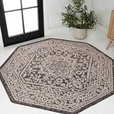 Luke Medallion Textured Weave Indoor/outdoor Octagon Rug