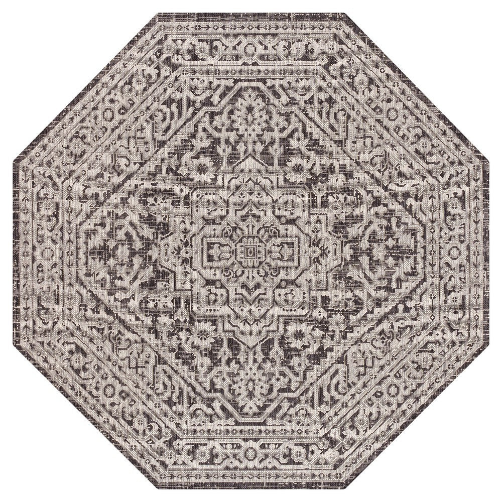 Luke Medallion Textured Weave Indoor/outdoor Octagon Rug