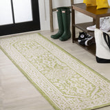 Luke Medallion Textured Weave Indoor/outdoor Runner Rug