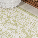 Luke Medallion Textured Weave Indoor/outdoor Runner Rug