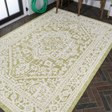 Luke Medallion Textured Weave Indoor/outdoor Area Rug