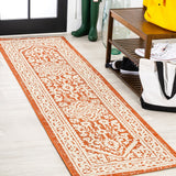 Luke Medallion Textured Weave Indoor/outdoor Runner Rug