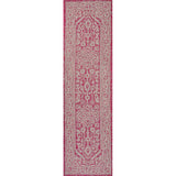 Luke Medallion Textured Weave Indoor/outdoor Runner Rug
