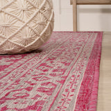 Luke Medallion Textured Weave Indoor/outdoor Runner Rug