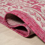 Luke Medallion Textured Weave Indoor/outdoor Runner Rug
