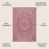 Luke Medallion Textured Weave Indoor/outdoor Area Rug