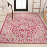 Luke Medallion Textured Weave Indoor/outdoor Area Rug