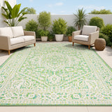 Luke Medallion Textured Weave Indoor/outdoor Area Rug