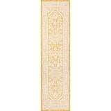 Luke Medallion Textured Weave Indoor/outdoor Runner Rug