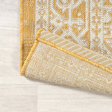 Luke Medallion Textured Weave Indoor/outdoor Runner Rug