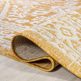 Luke Medallion Textured Weave Indoor/outdoor Runner Rug