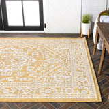 Luke Medallion Textured Weave Indoor/outdoor Area Rug