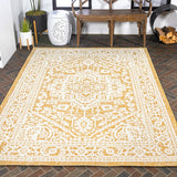 Luke Medallion Textured Weave Indoor/outdoor Area Rug