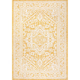 Luke Medallion Textured Weave Indoor/outdoor Area Rug