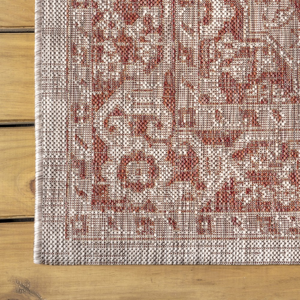 Makatea Rozetta Boho Medallion Textured Indoor/Outdoor Area Rug