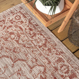 Makatea Rozetta Boho Medallion Textured Indoor/Outdoor Area Rug