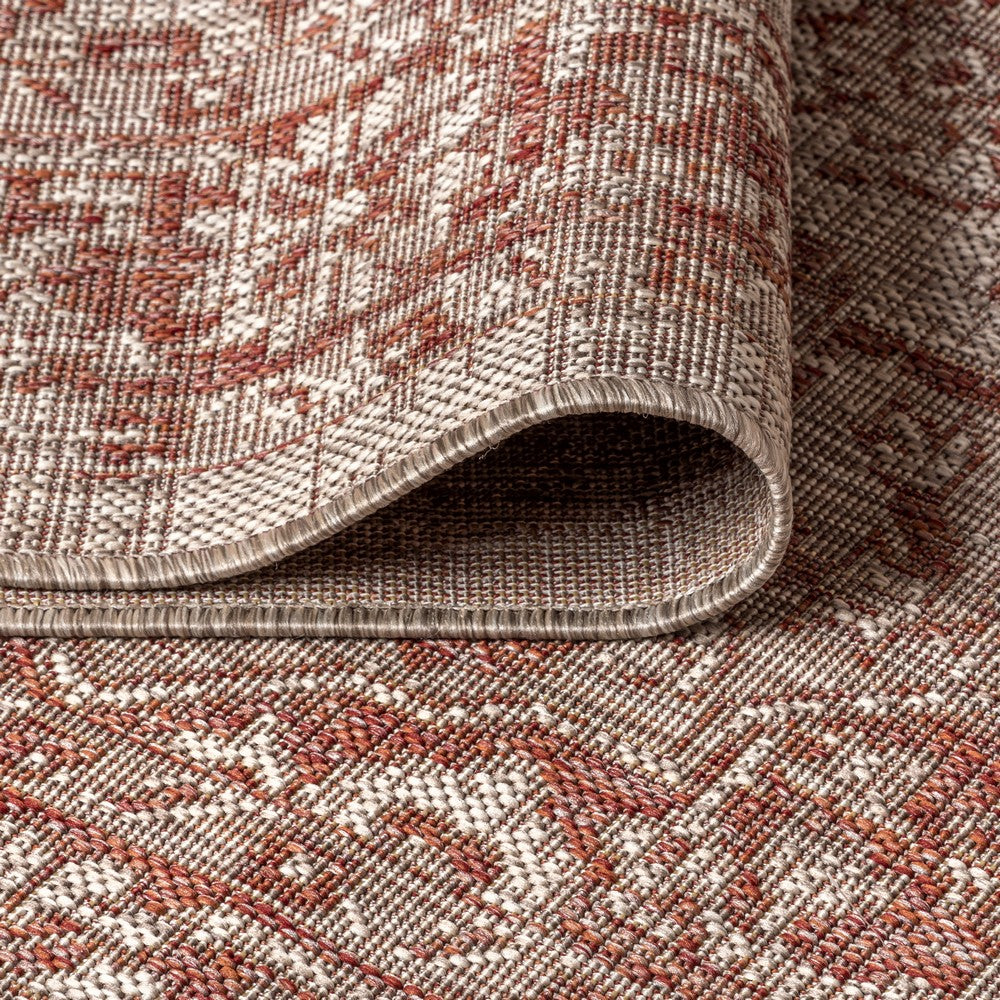 Makatea Rozetta Boho Medallion Textured Indoor/Outdoor Area Rug