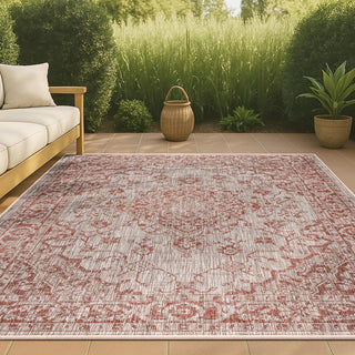 Makatea Rozetta Boho Medallion Textured Indoor/Outdoor Area Rug